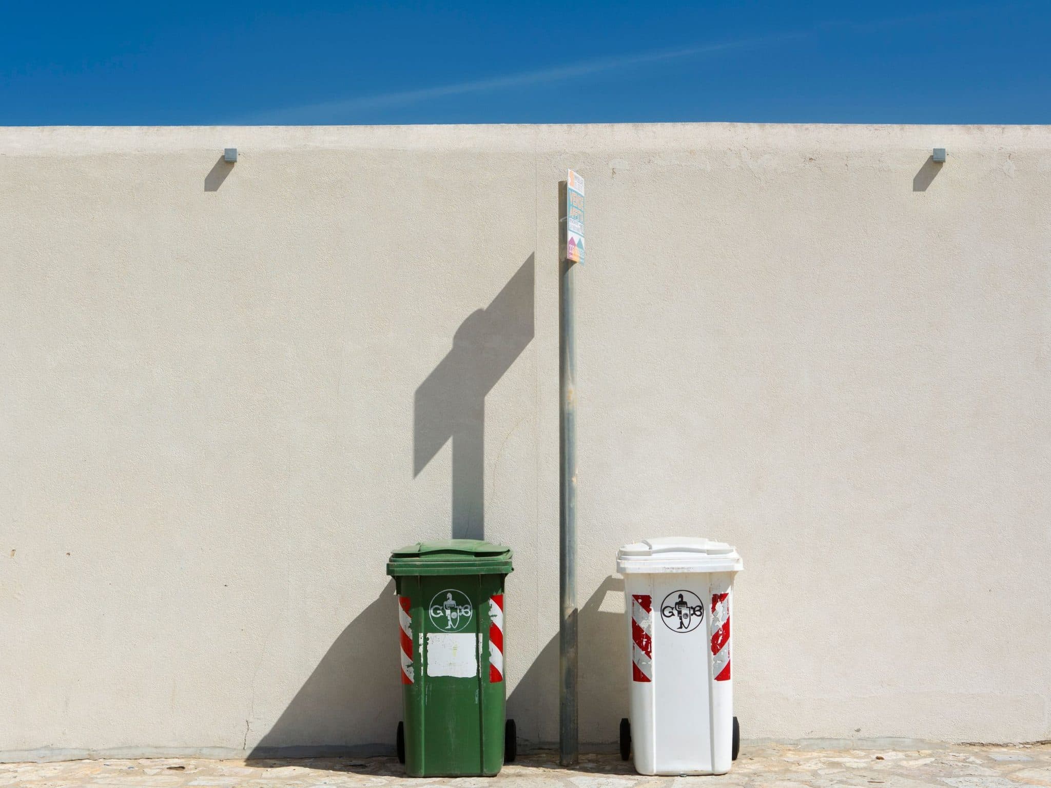 Remove object from photo: power lines erased from a landscape — before